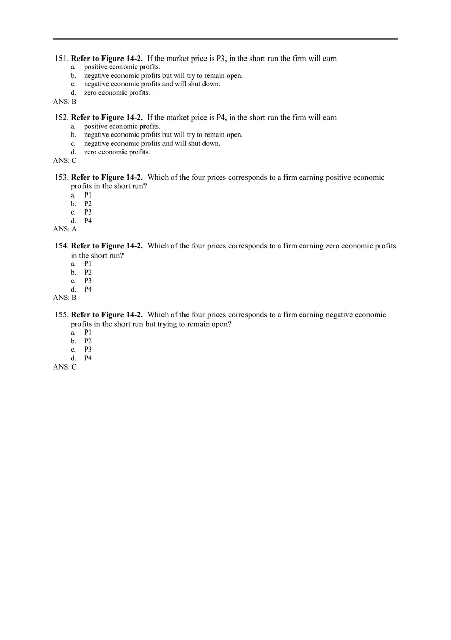 Chapter 14 Firms in Competitive Markets Answer Key Part 5 - Page 10