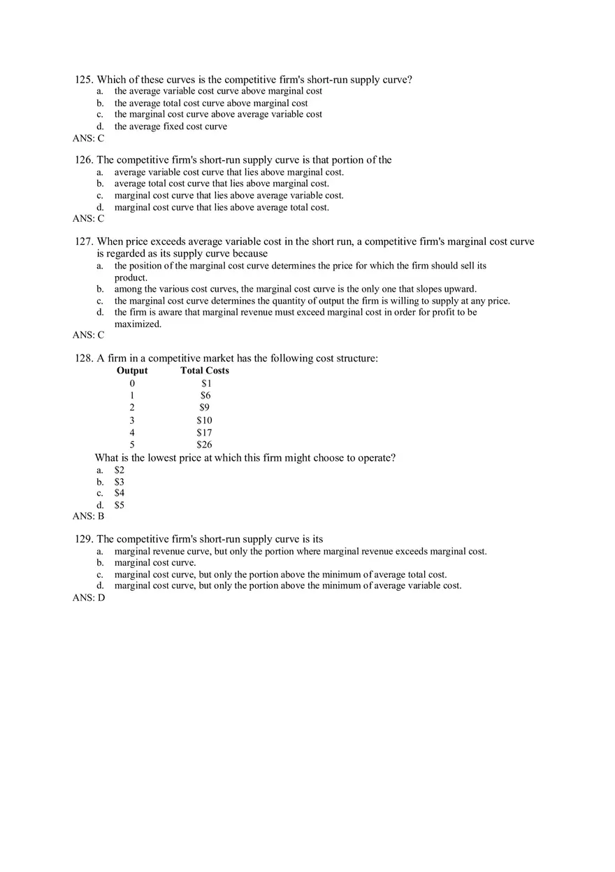 Chapter 14 Firms in Competitive Markets Answer Key Part 5 - Page 4