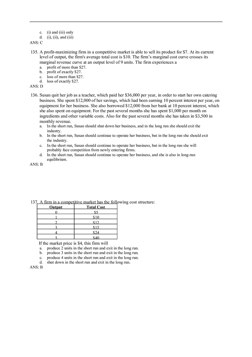 Chapter 14 Firms in Competitive Markets Answer Key Part 5 - Page 6
