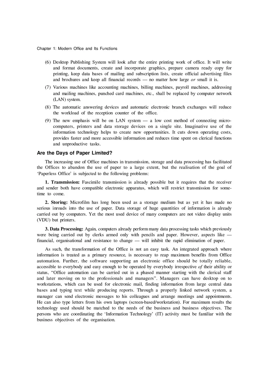 Modern Office and Its Functions Part 2 - Page 5