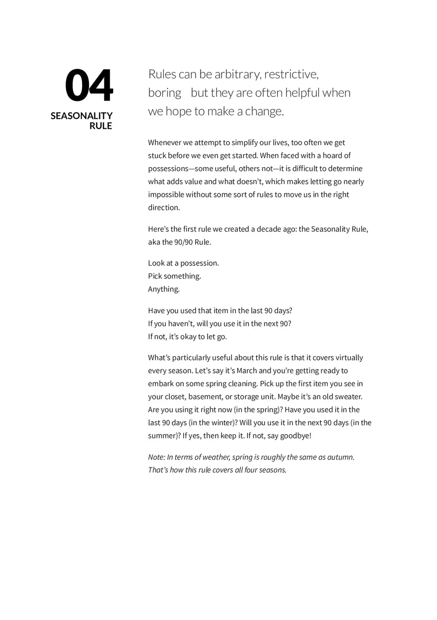 16 Rules for Living with Less Part 2 - Page 7