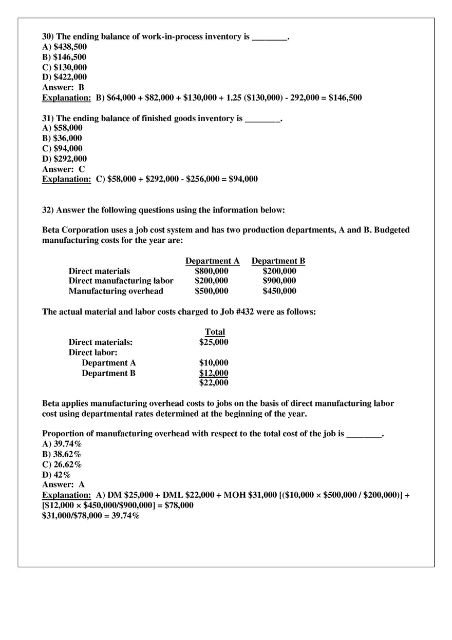 Chapter 4 Job Costing Answer Key Part 3 - Page 7
