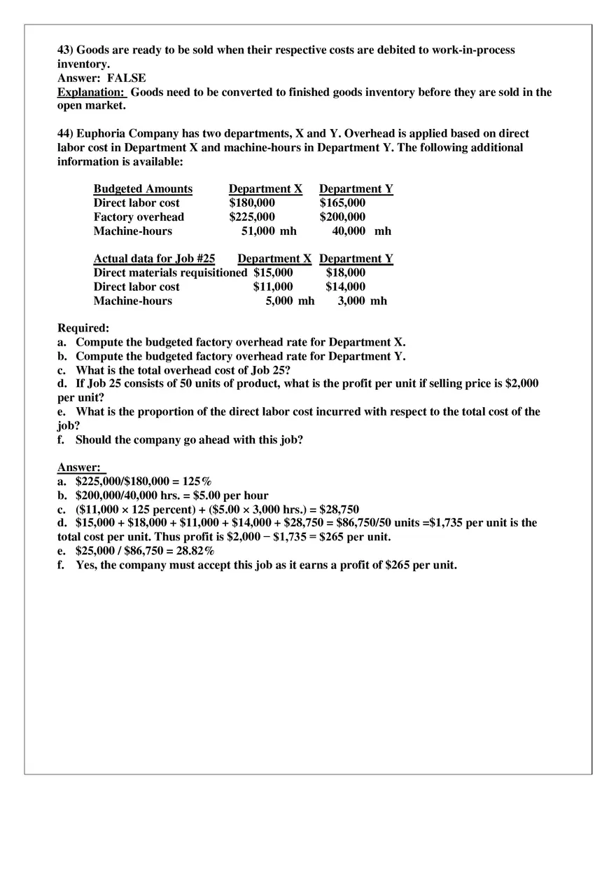 Chapter 4 Job Costing Answer Key Part 3 - Page 9