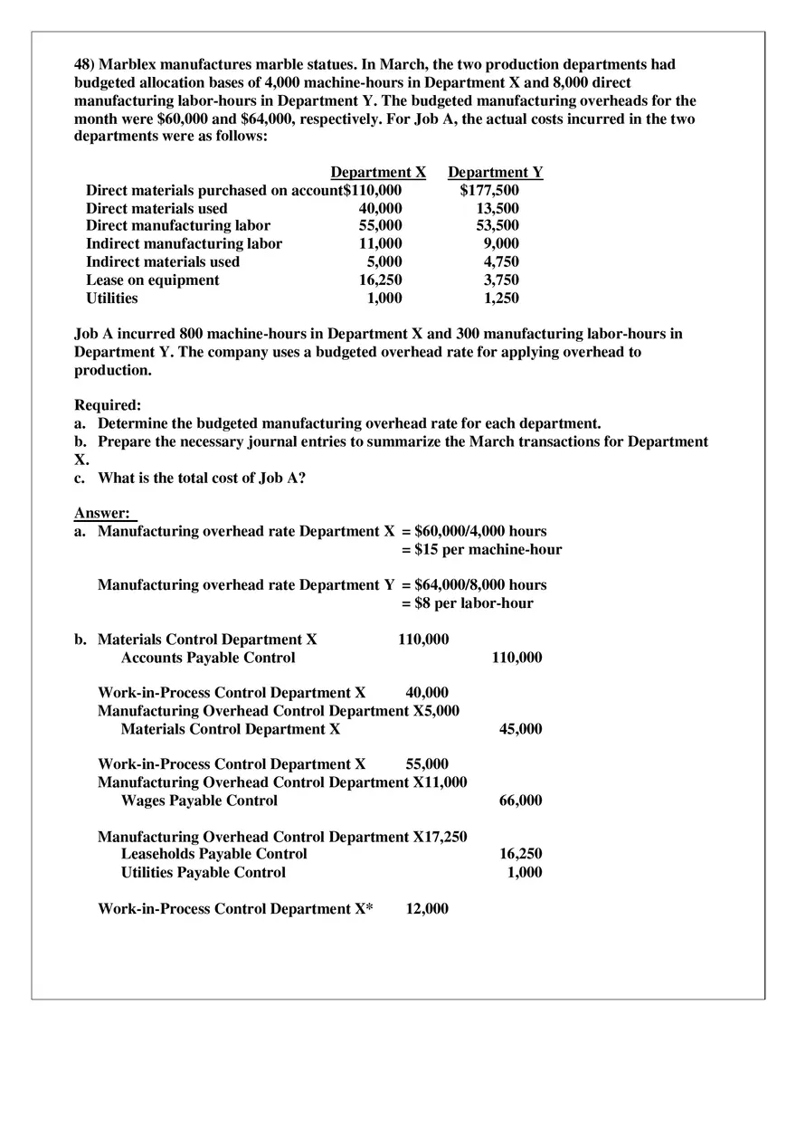 Chapter 4 Job Costing Answer Key Part 3 - Page 12
