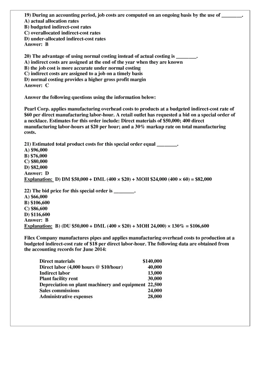 Chapter 4 Job Costing Answer Key Part 3 - Page 2