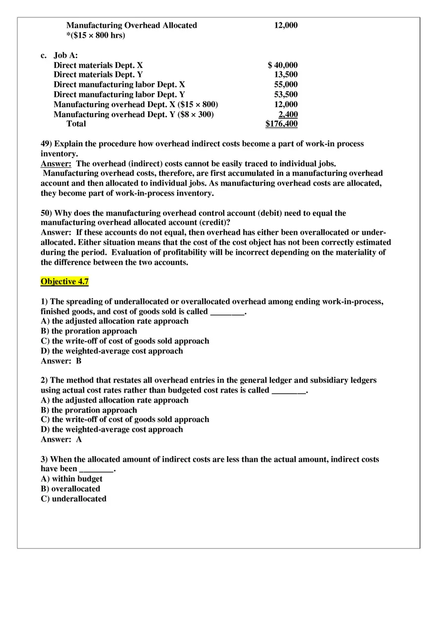 Chapter 4 Job Costing Answer Key Part 3 - Page 3