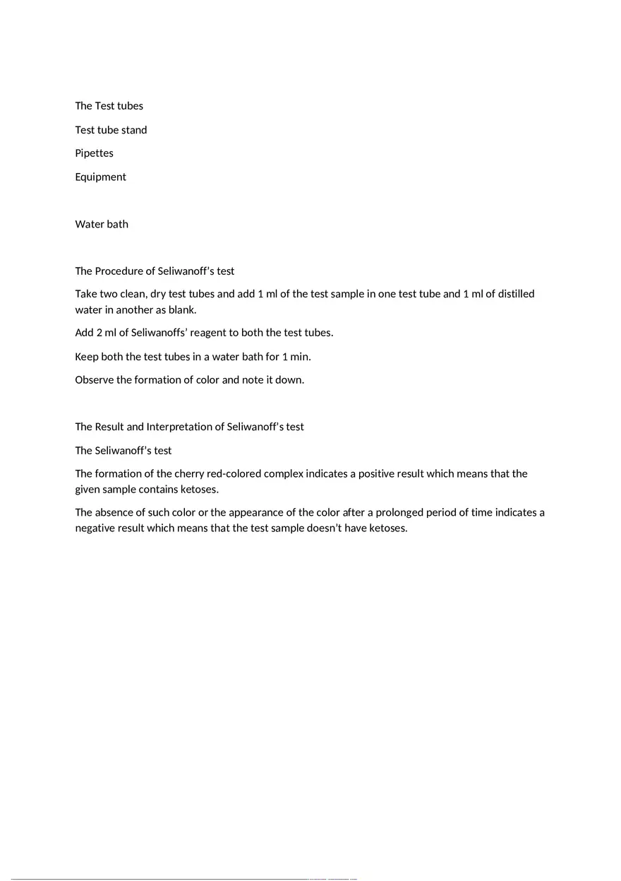 The Seliwanoffs Test and Procedure - Page 2