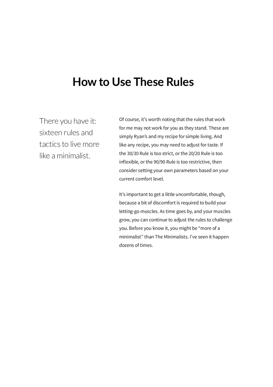 16 Rules for Living with Less Part 3 - Page 8