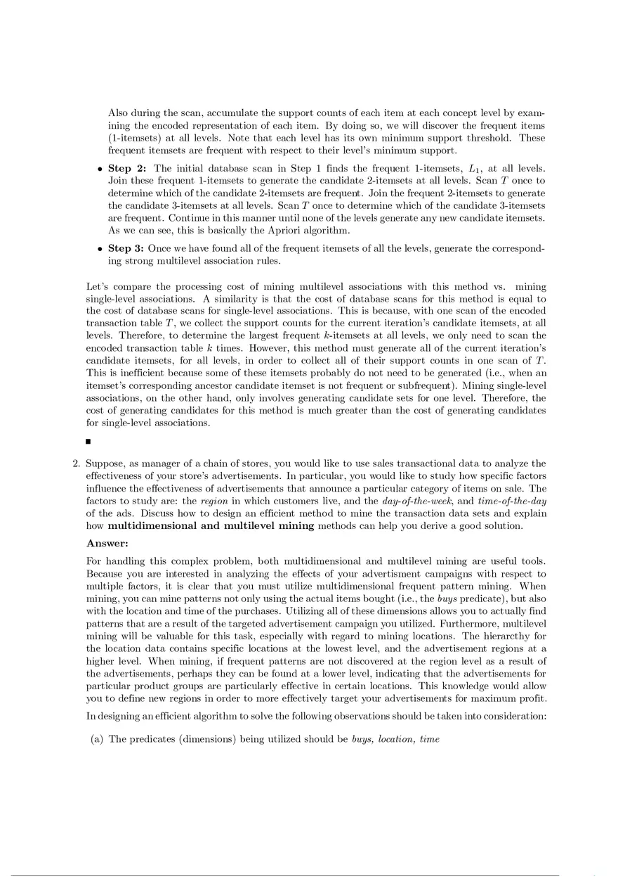 Solution Manual for Data Mining Chapter 7 - Page 2