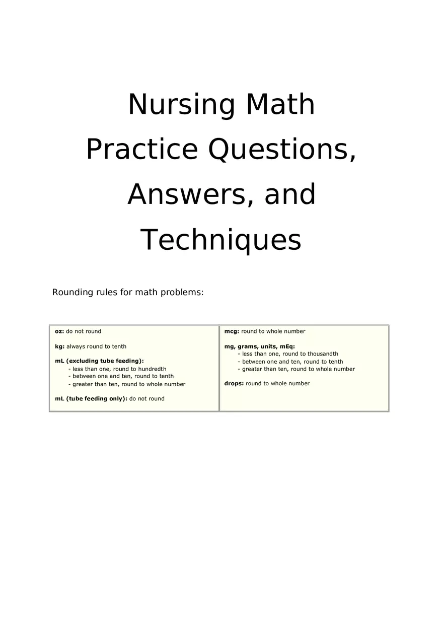 Metric Conversions Using ProCalc (Type 1-3 Calculator Method) - Page 1
