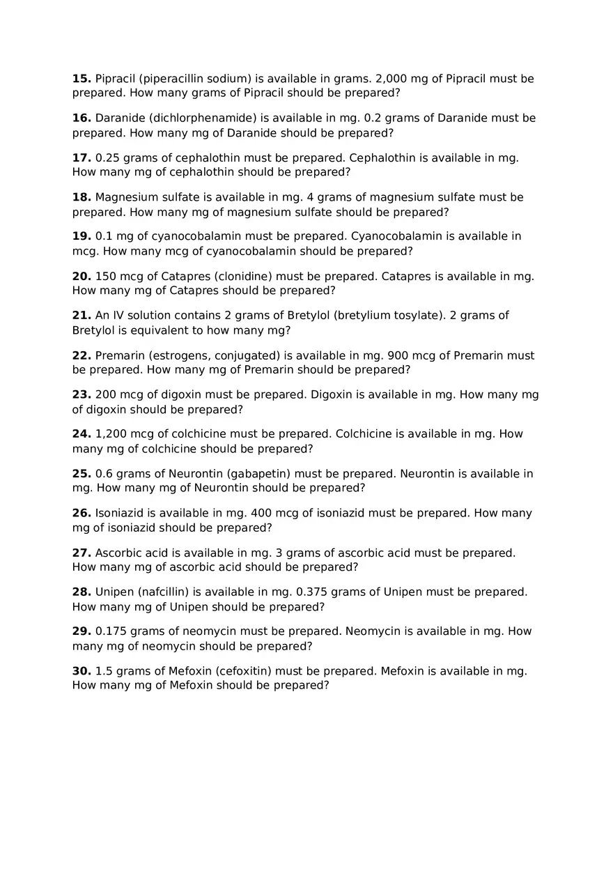 Metric Conversions Using ProCalc (Type 1-3 Calculator Method) - Page 3