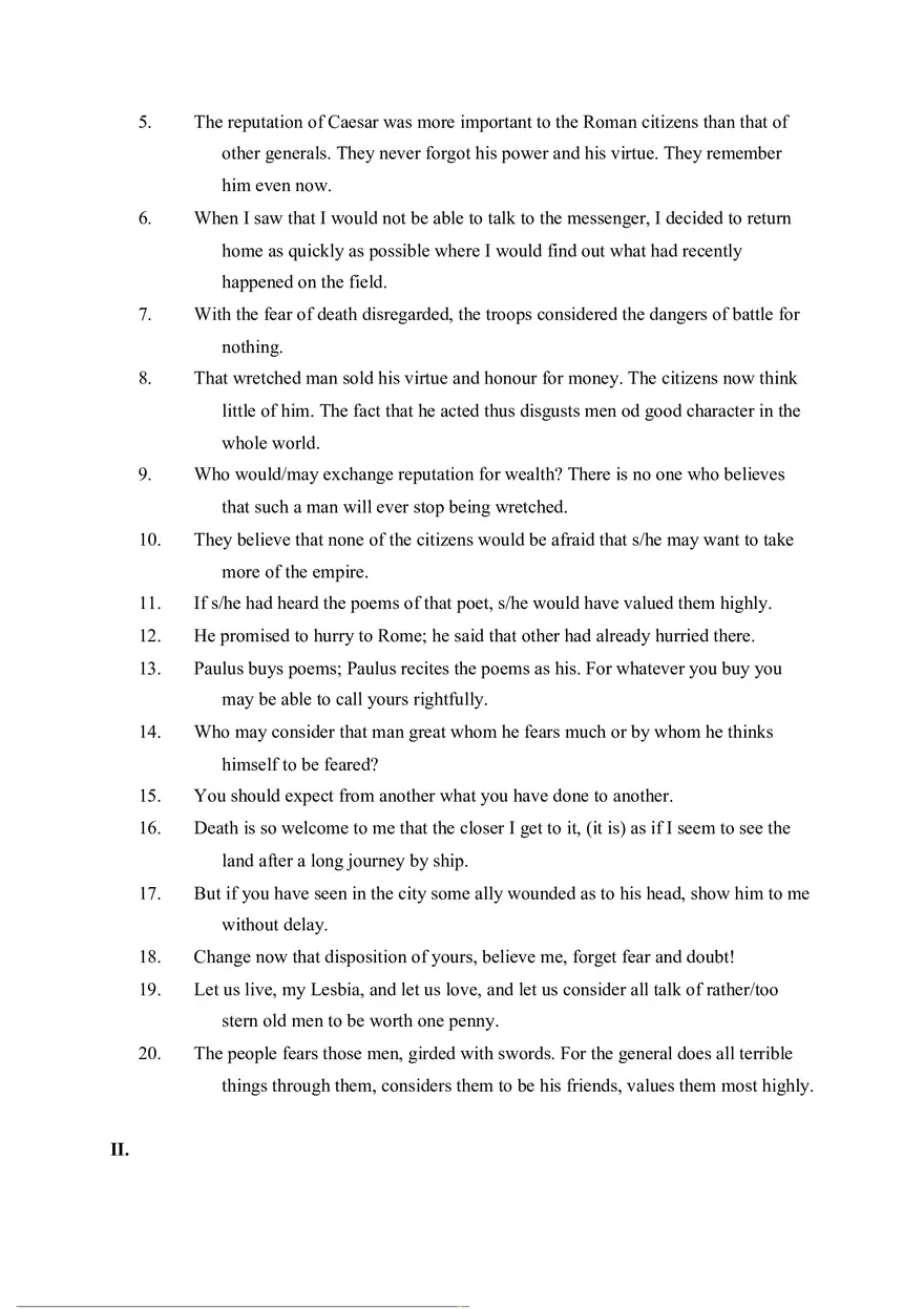 Answer Key for Latin. An Intensive Course Part 9 - Page 5