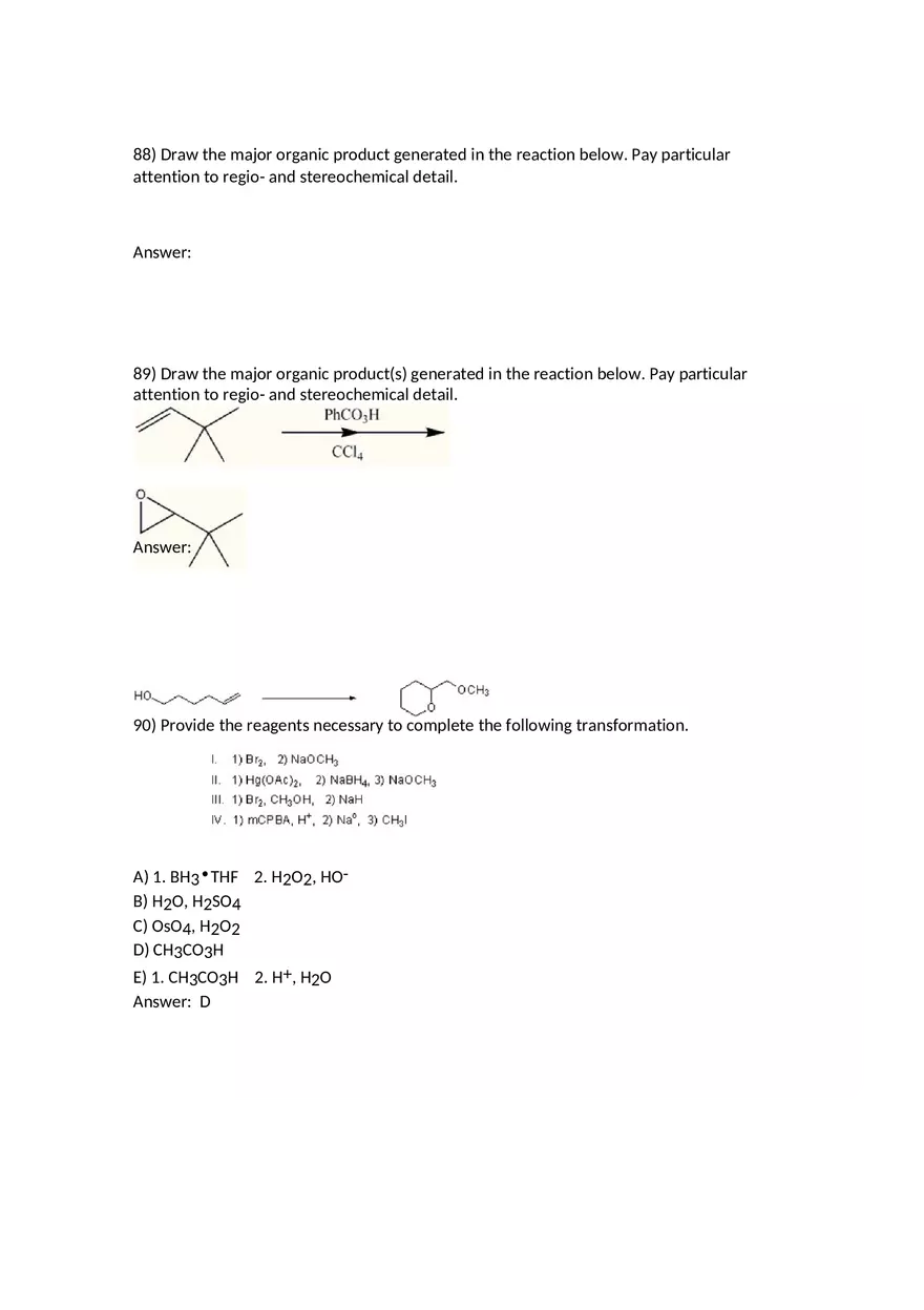 Reactions of Alkenes Part 4 - Page 7