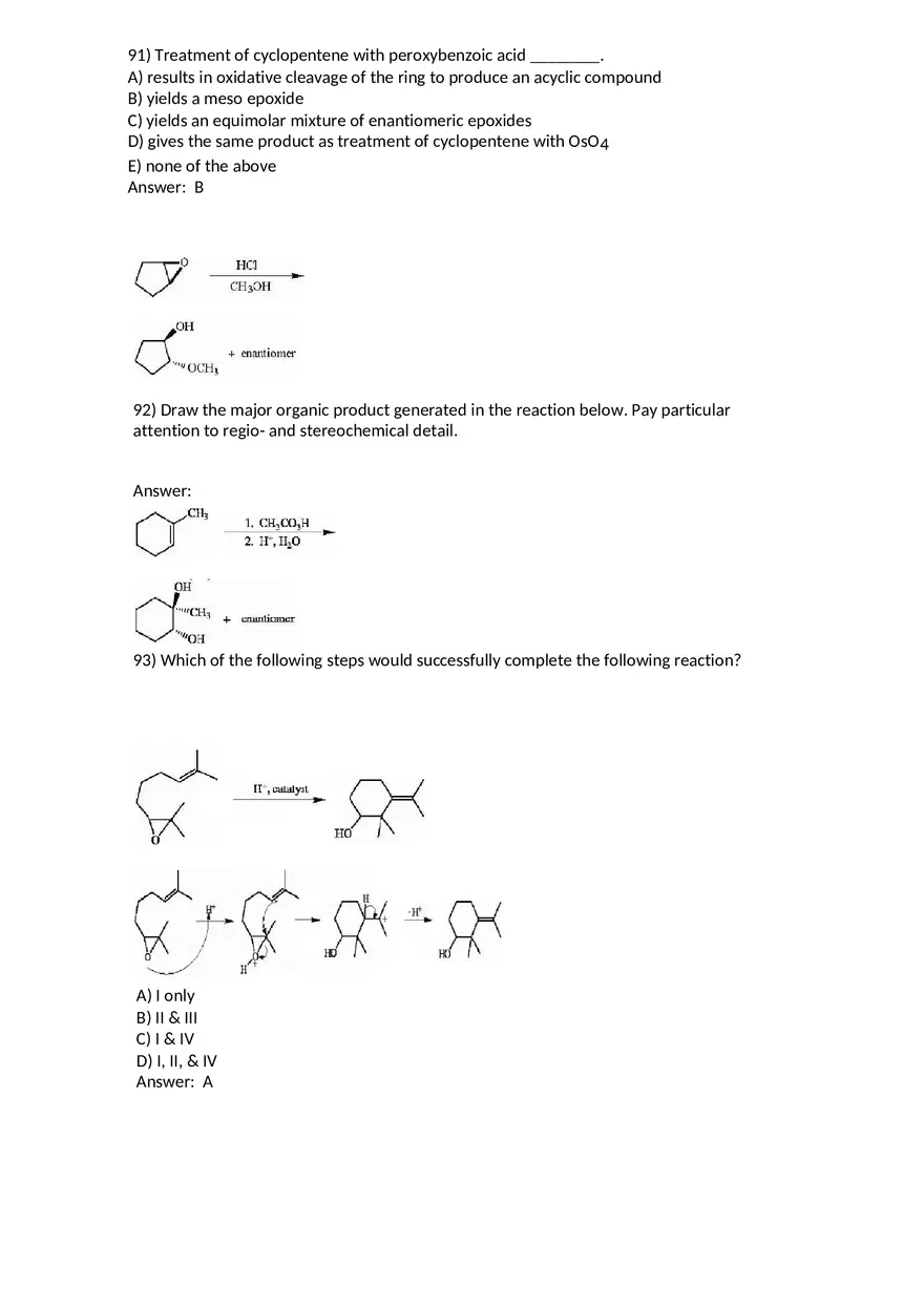 Reactions of Alkenes Part 4 - Page 9