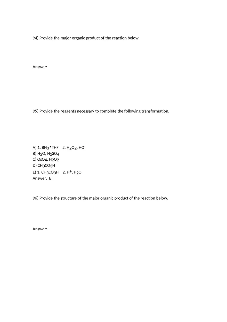 Reactions of Alkenes Part 4 - Page 10