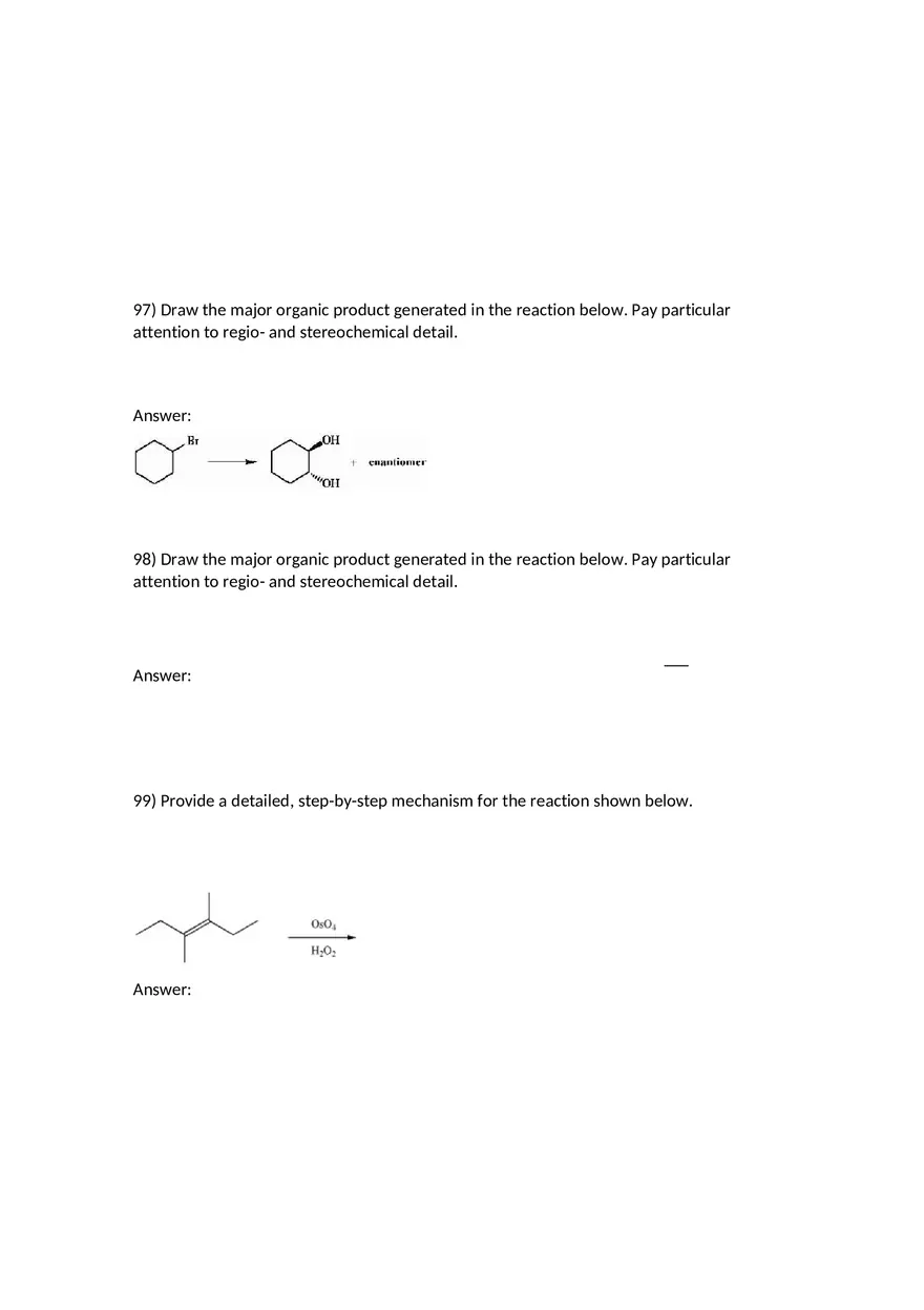Reactions of Alkenes Part 4 - Page 11