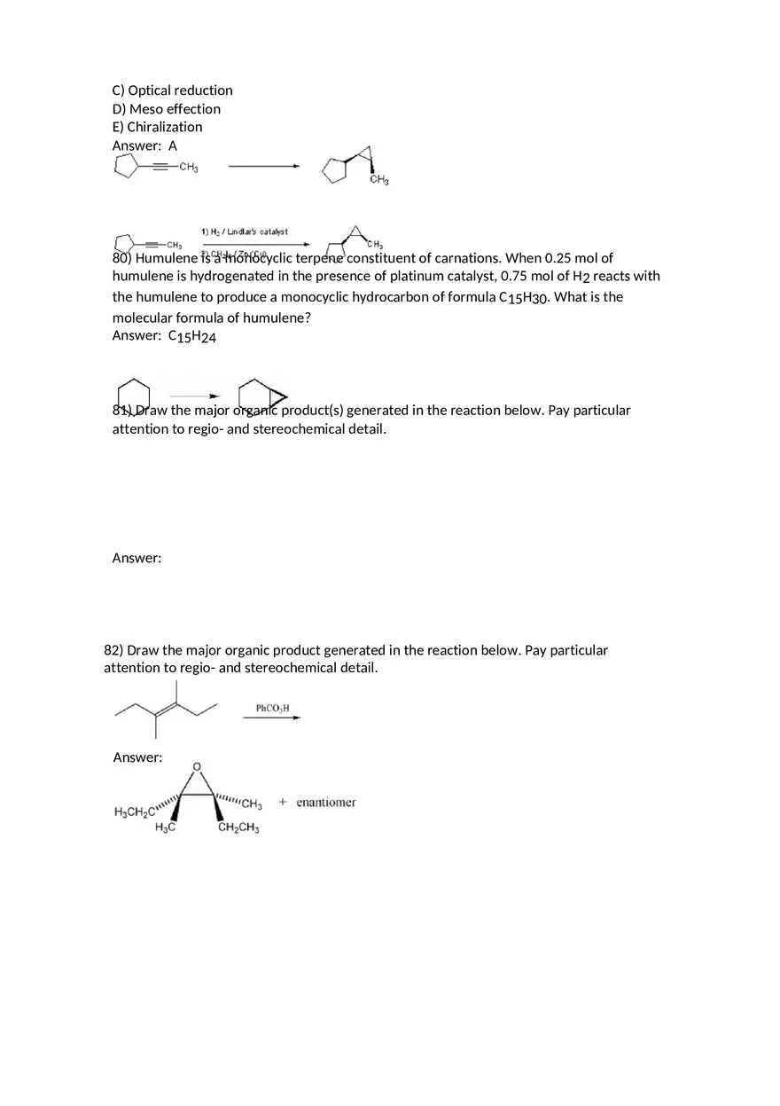 Reactions of Alkenes Part 4 - Page 4