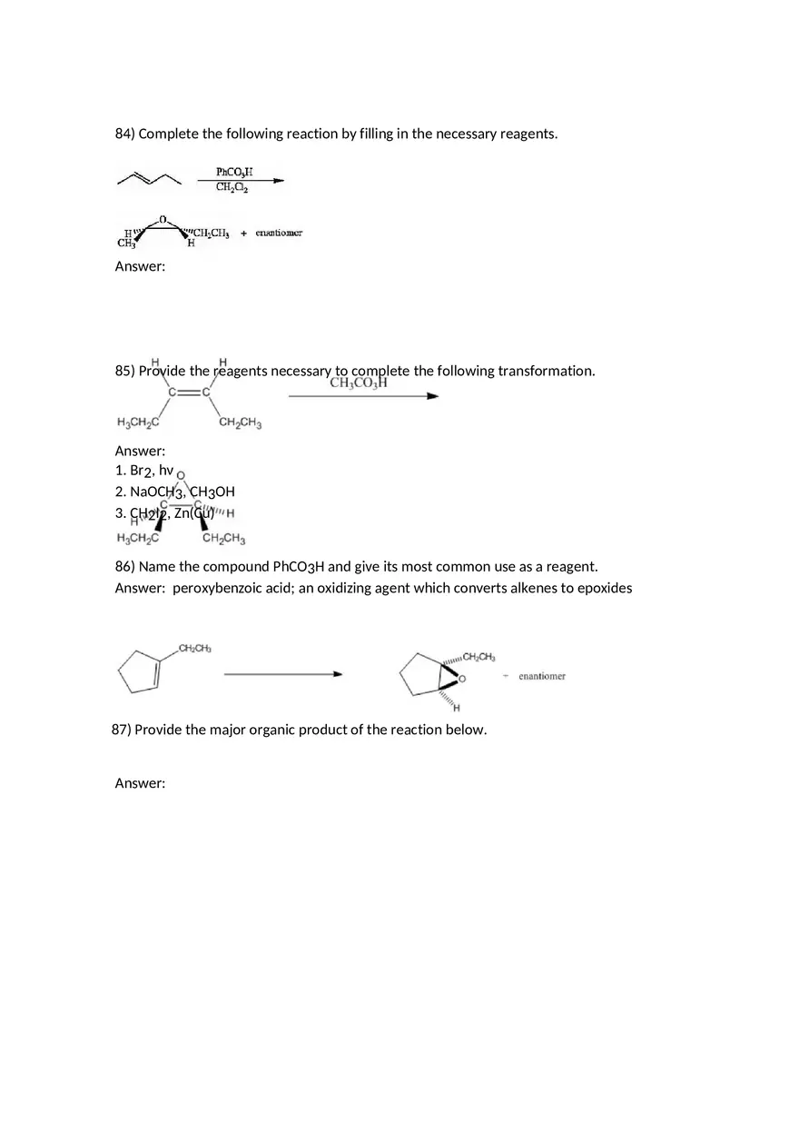 Reactions of Alkenes Part 4 - Page 6