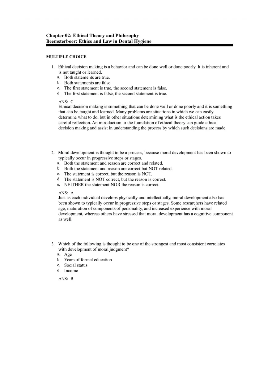 Ethics and Law in Dental Hygiene - Page 1