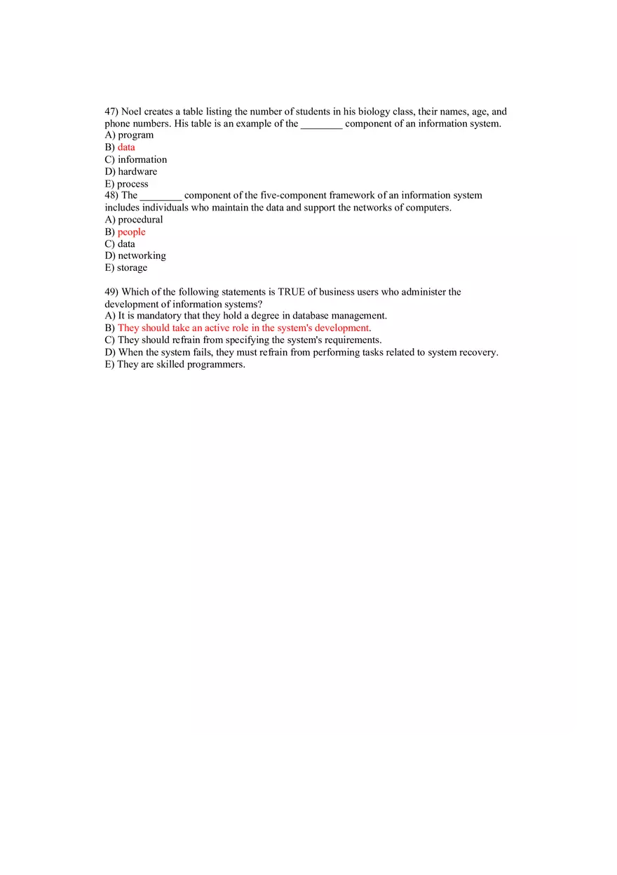 Using MIS Answer Key Part 2 - Page 7