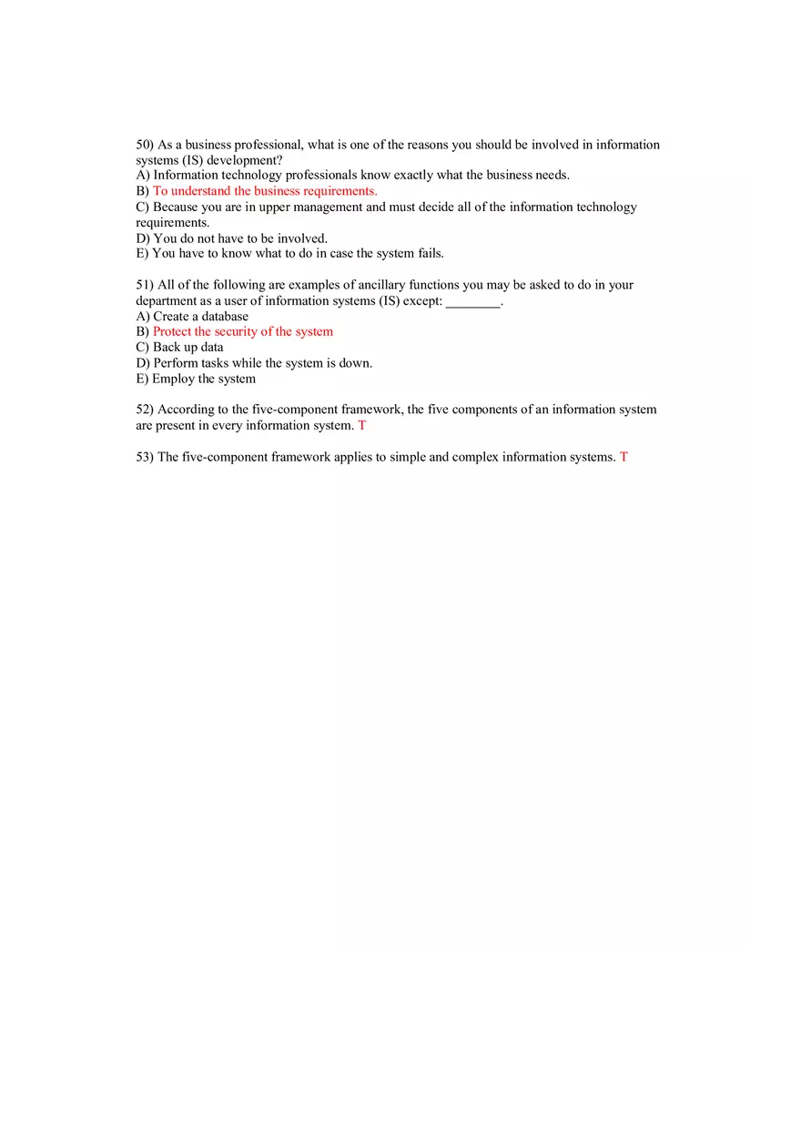 Using MIS Answer Key Part 2 - Page 8