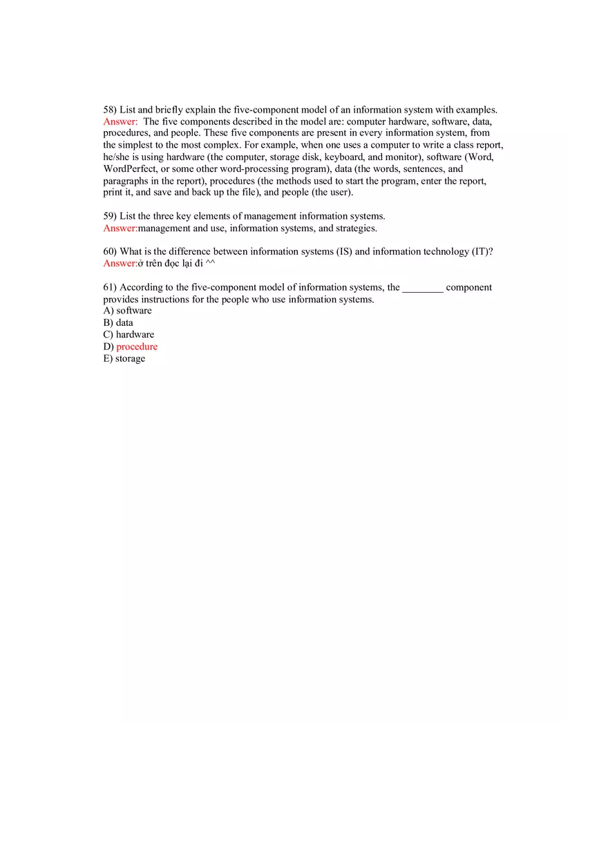 Using MIS Answer Key Part 2 - Page 10