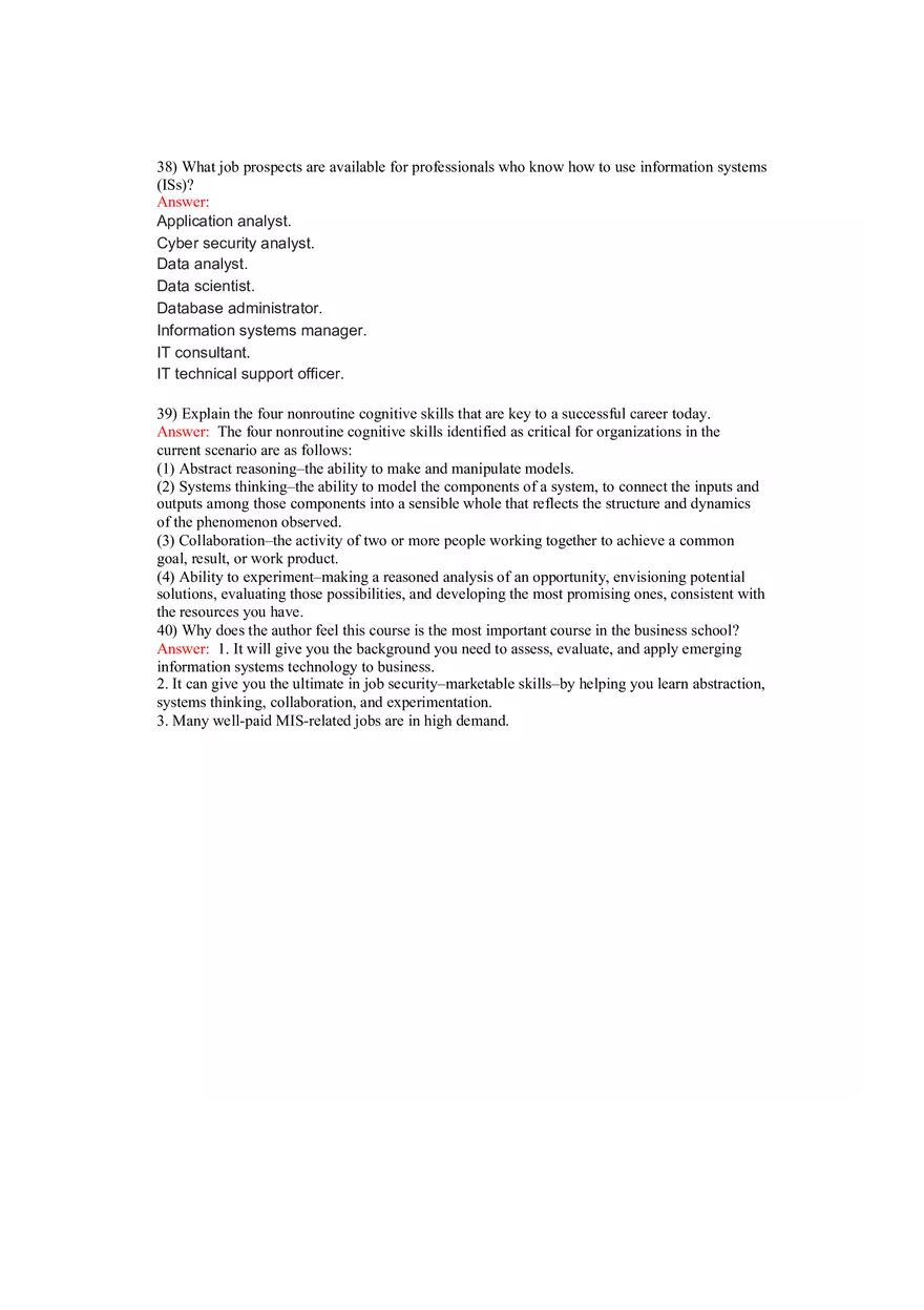 Using MIS Answer Key Part 2 - Page 4