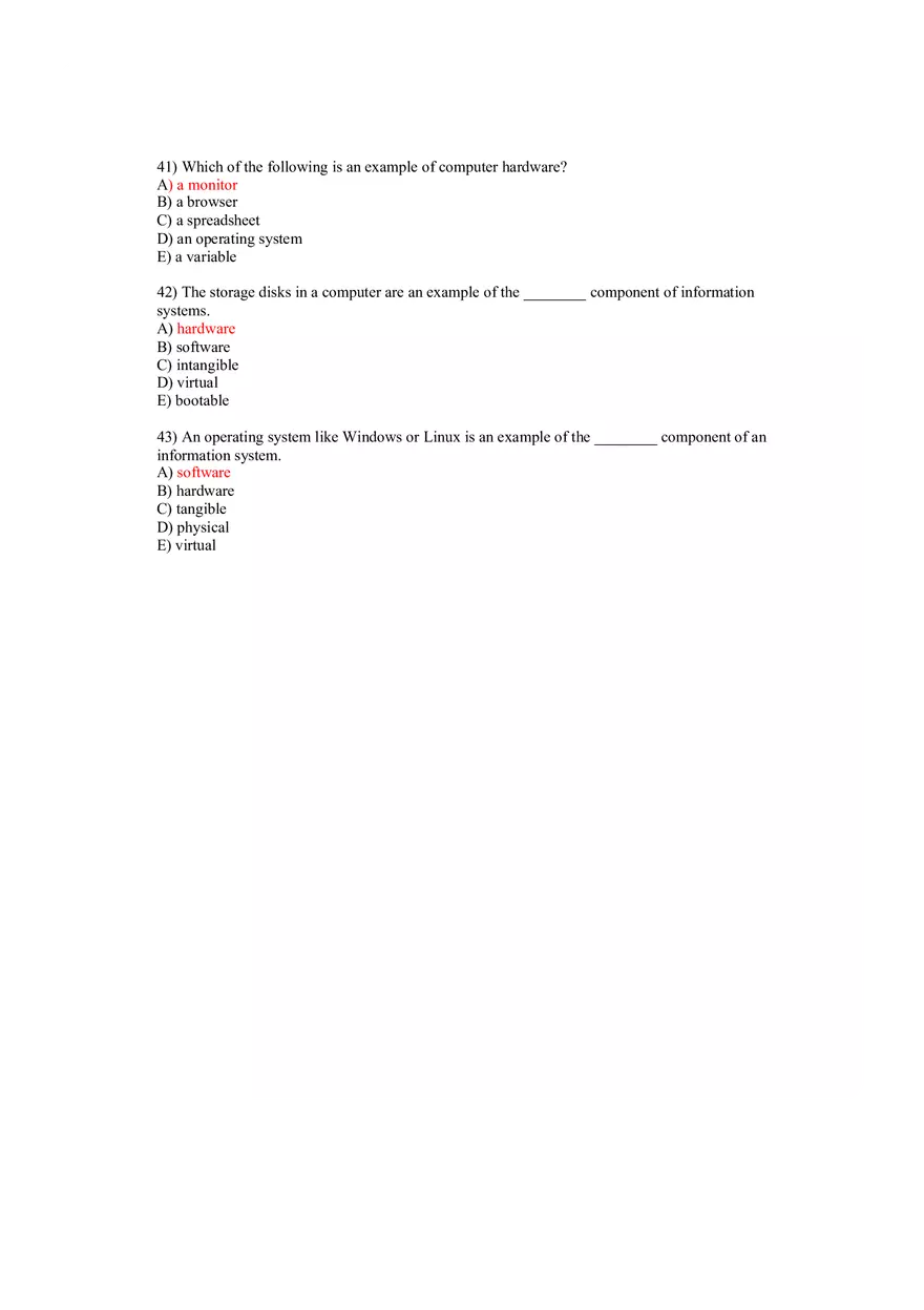 Using MIS Answer Key Part 2 - Page 5