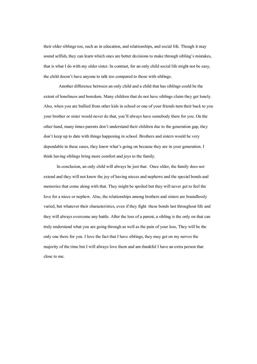 Only Child vs. Having Siblings - Page 2