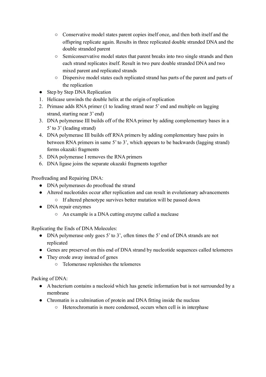 The Molecular Basis of Inheritance Study Guide - Page 2