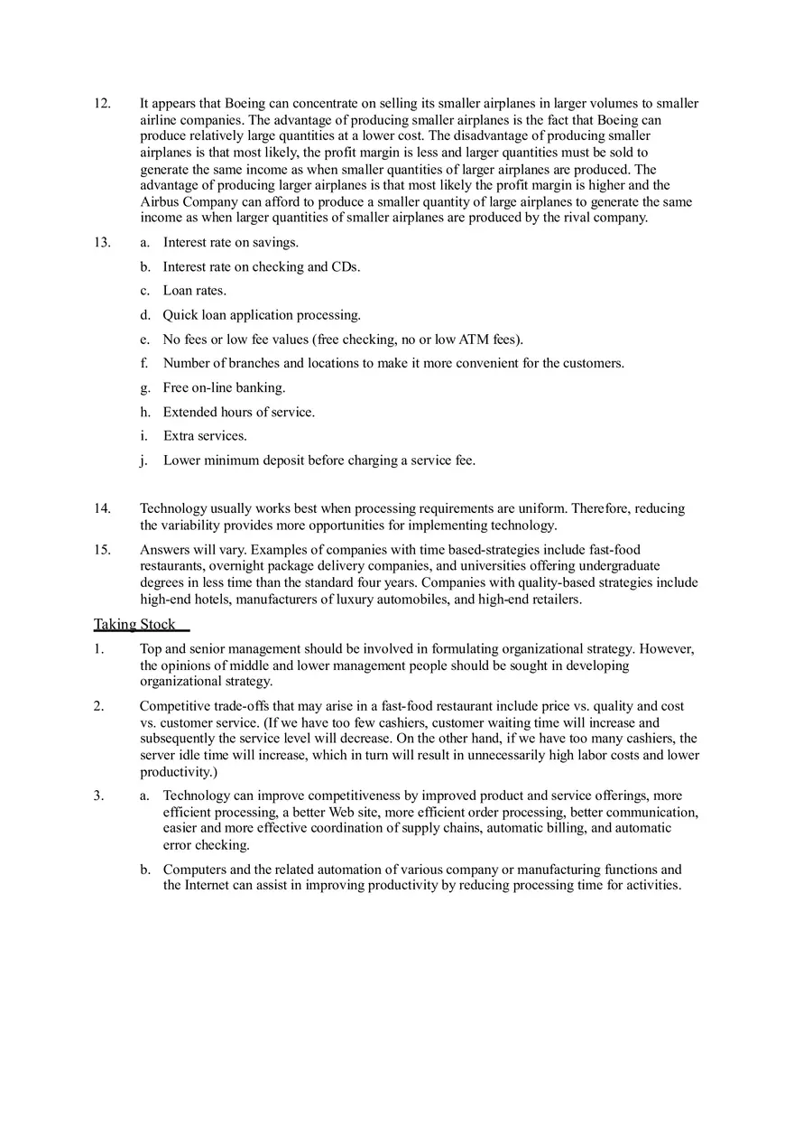 Operations Management - Solutions Manual - Page 10