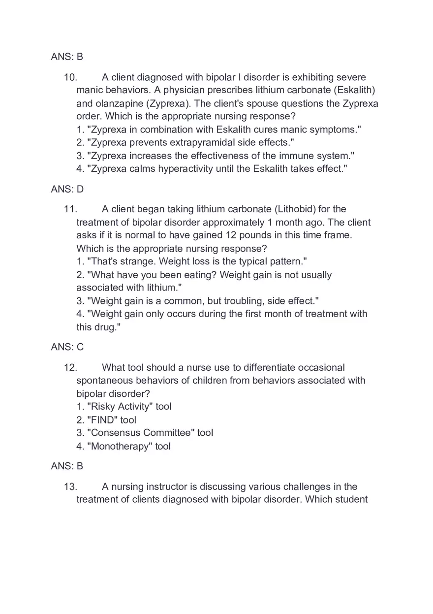A Highly Agitated Client Answer Key - Page 4