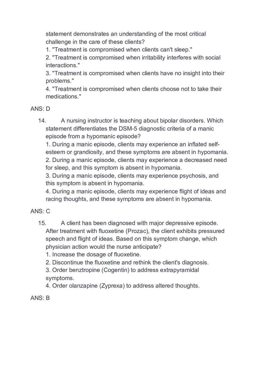 A Highly Agitated Client Answer Key - Page 5