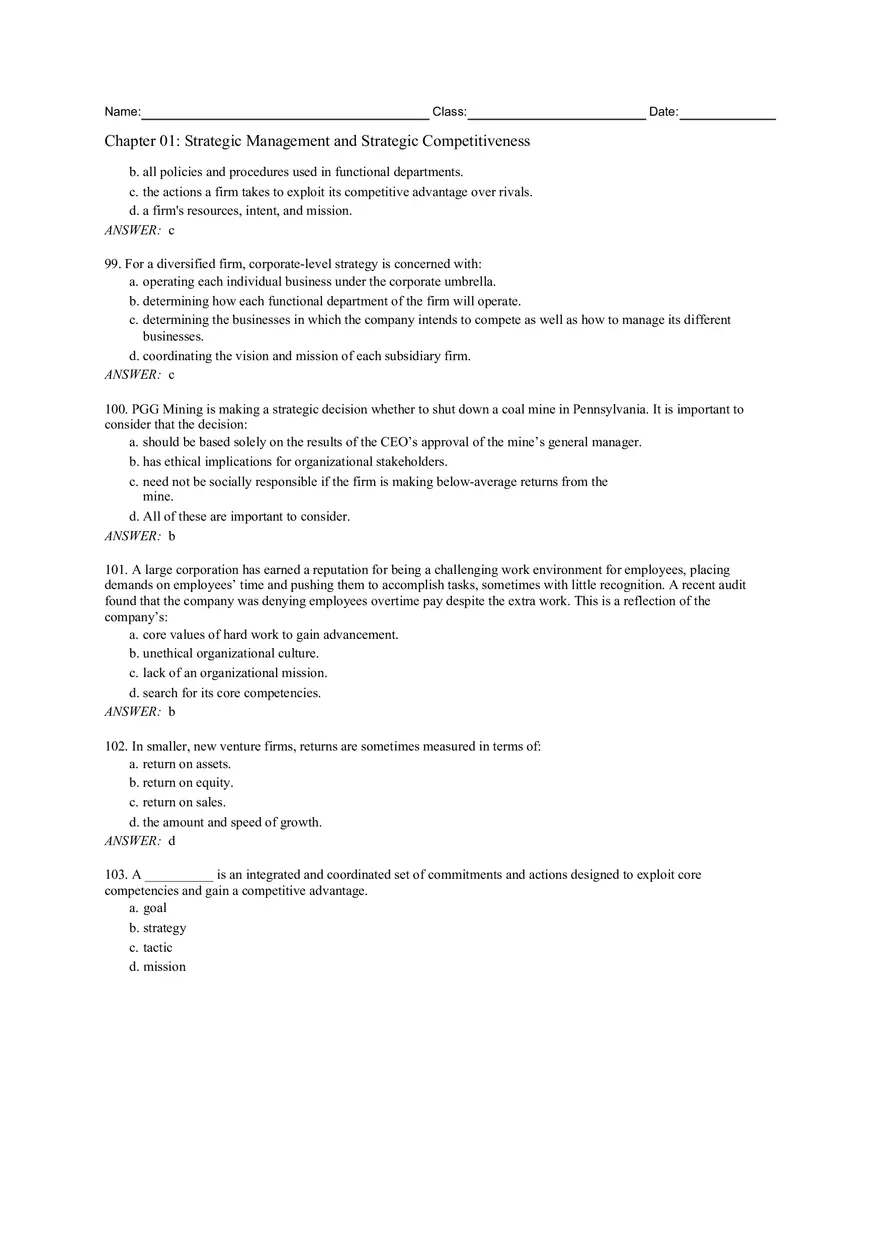 Chapter 01 Strategic Management and Strategic Competitiveness - Page 9