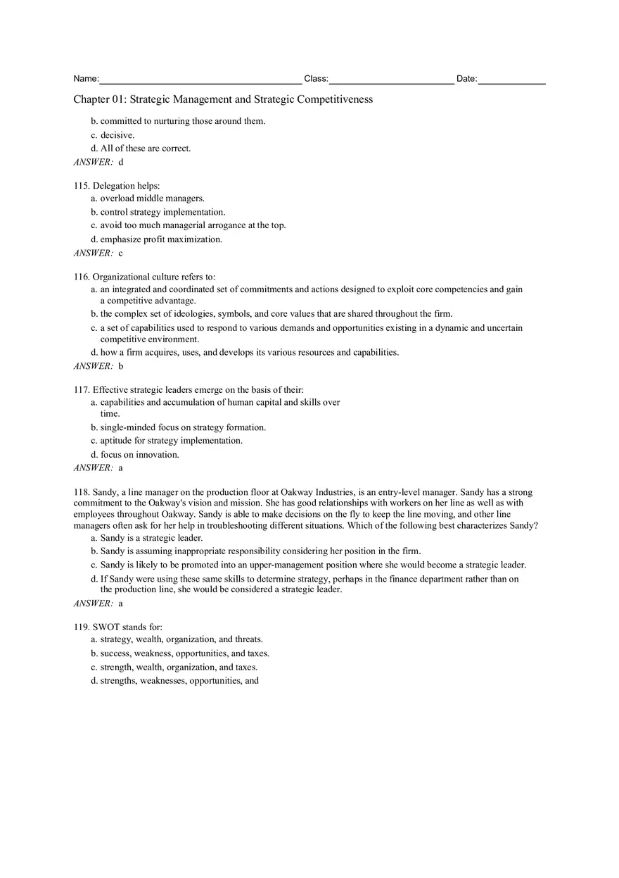 Chapter 01 Strategic Management and Strategic Competitiveness - Page 12