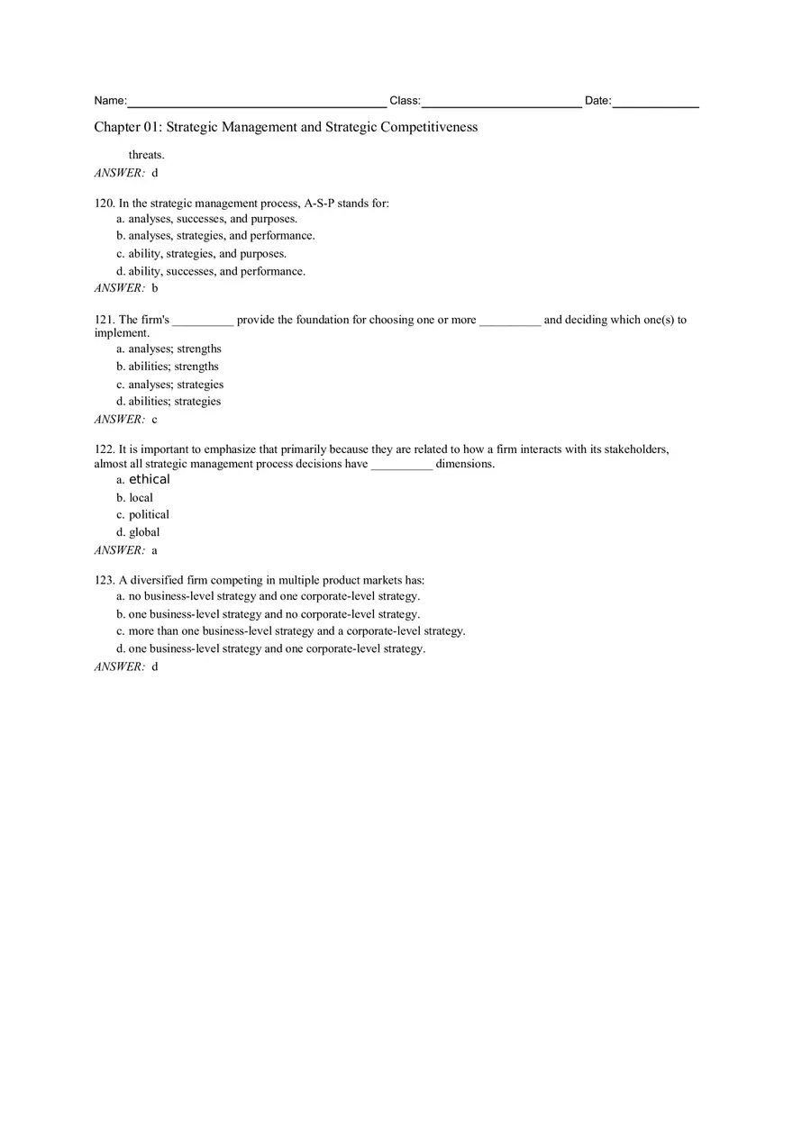 Chapter 01 Strategic Management and Strategic Competitiveness - Page 14