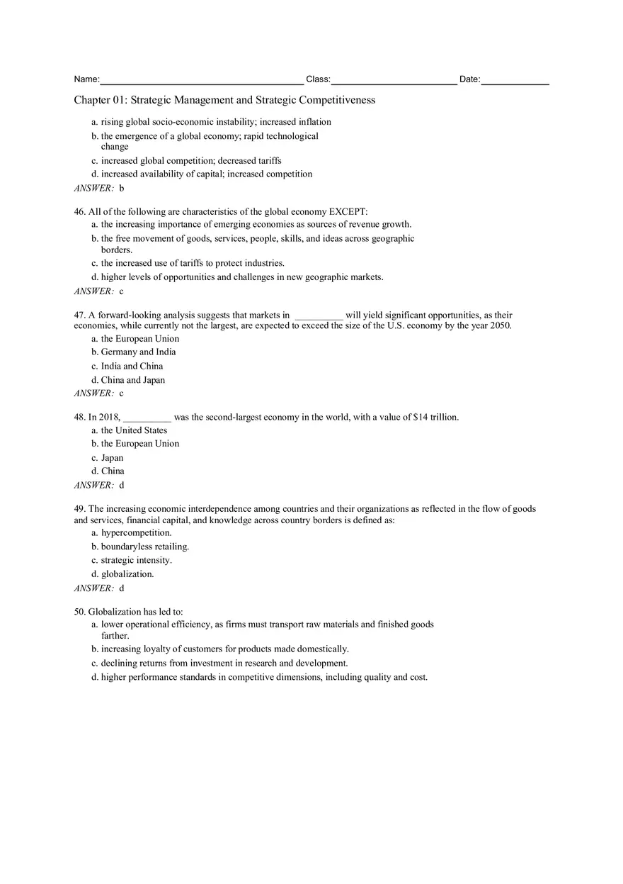 Chapter 01 Strategic Management and Strategic Competitiveness - Page 18