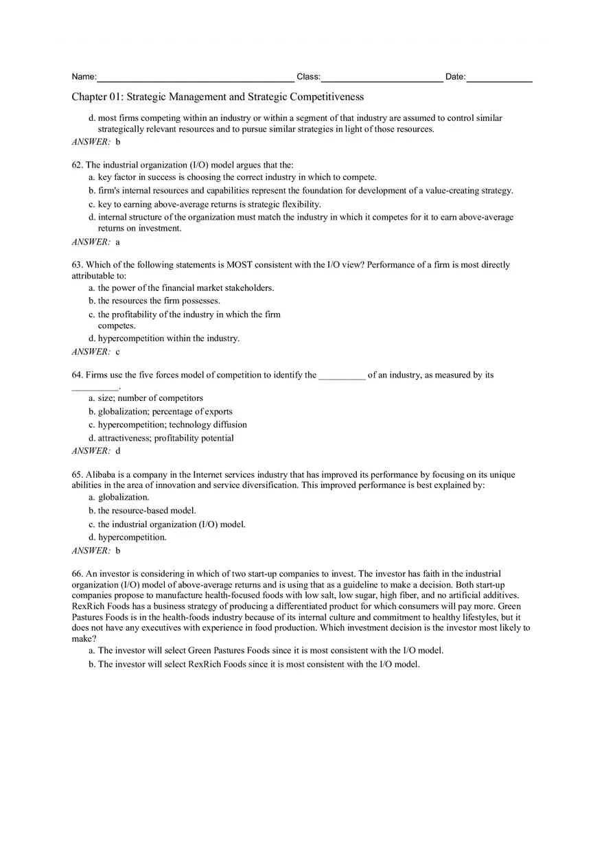 Chapter 01 Strategic Management and Strategic Competitiveness - Page 21
