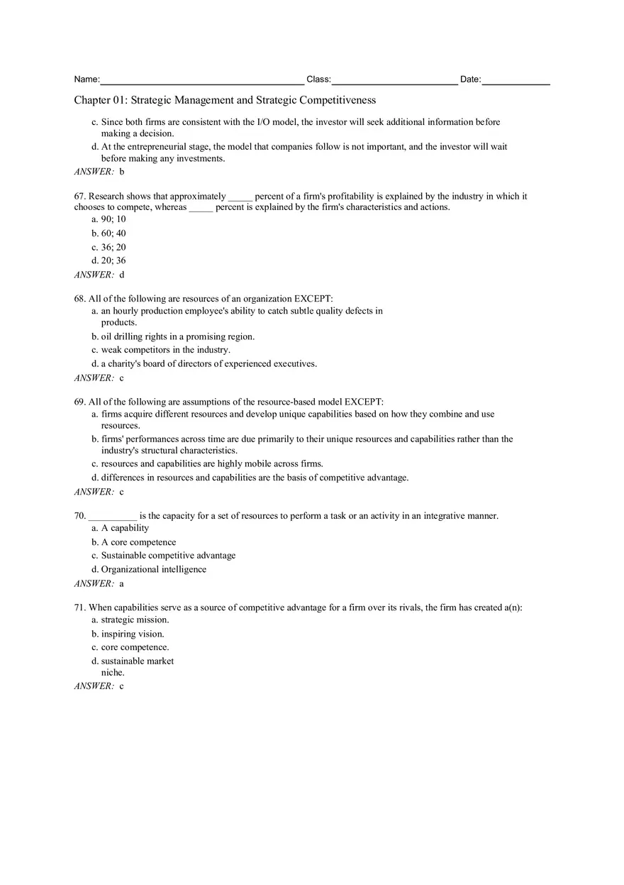 Chapter 01 Strategic Management and Strategic Competitiveness - Page 3