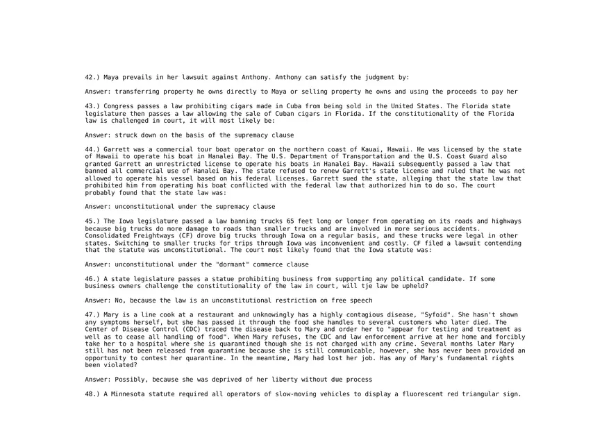 Legal Environment of Business 56 Answers - Page 10