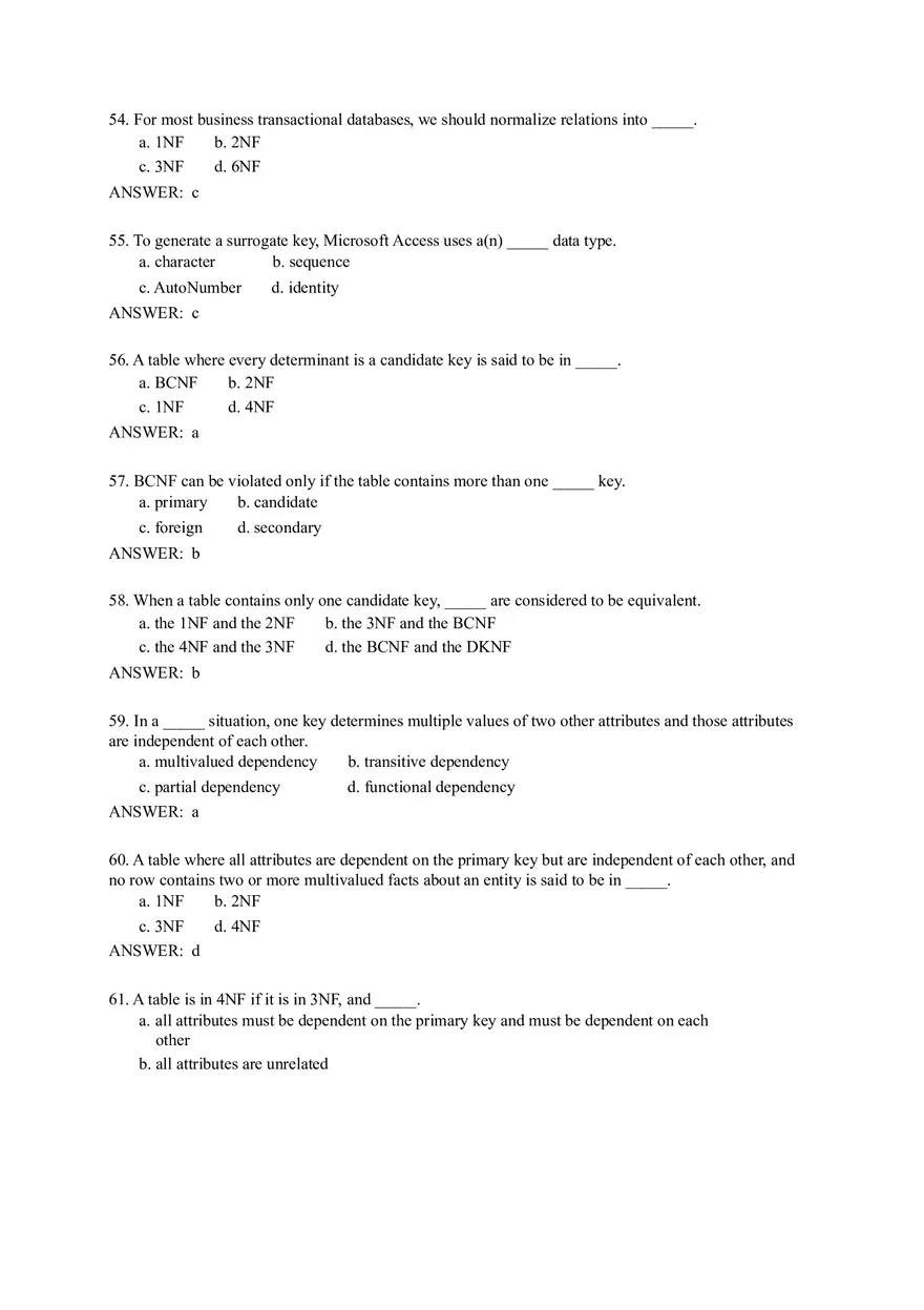 Quiz Question Bank Software Engineering Part 2 - Page 1