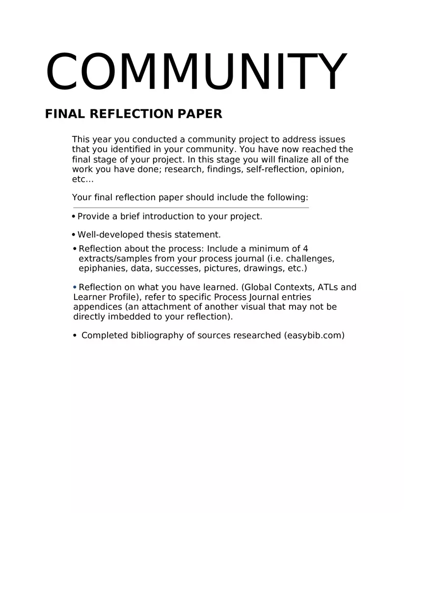 Community Research Paper - Page 1
