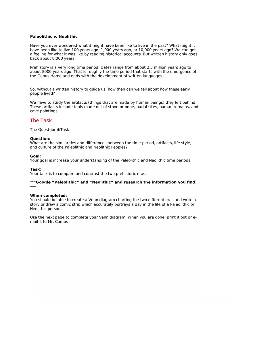 Paleolithic vs. Neolithic - Page 2