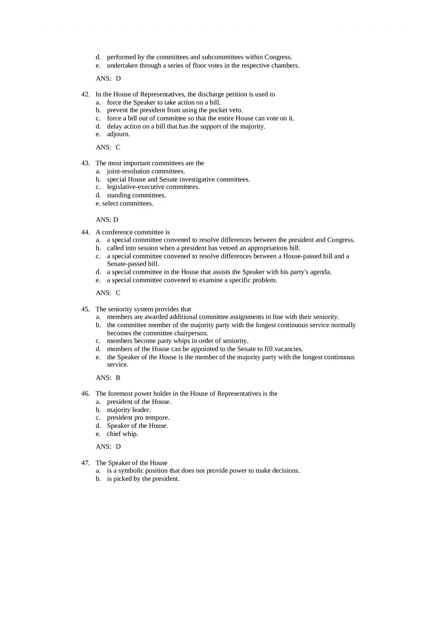 Chapter 10 The Congress - Political Science - Page 13