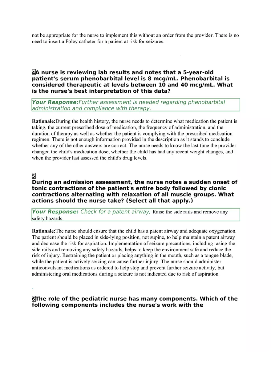 Jackson Webber VSIM Pre Quiz Answers and Rationales - Page 2