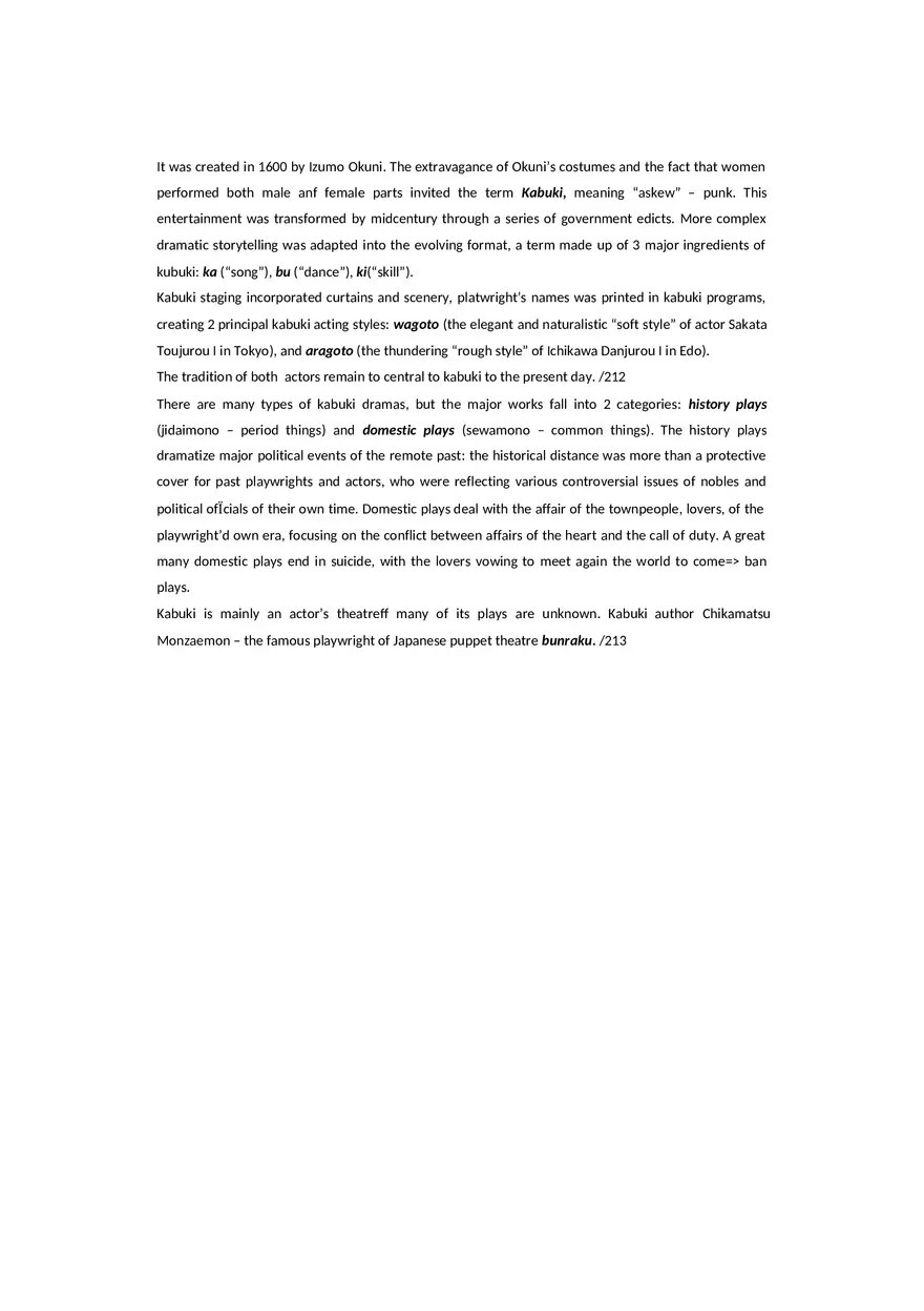 Theatre Traditions East and West - Lecture Notes - Page 9