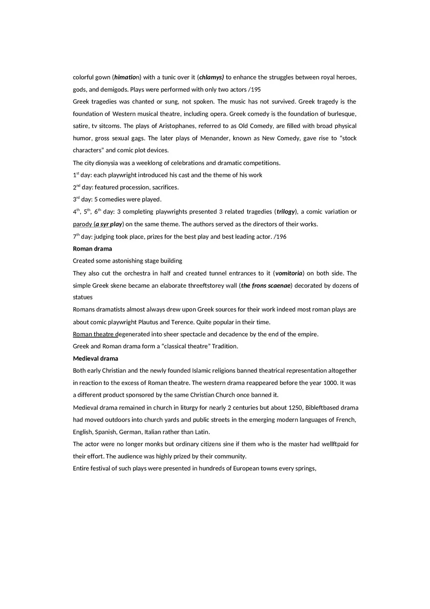 Theatre Traditions East and West - Lecture Notes - Page 4