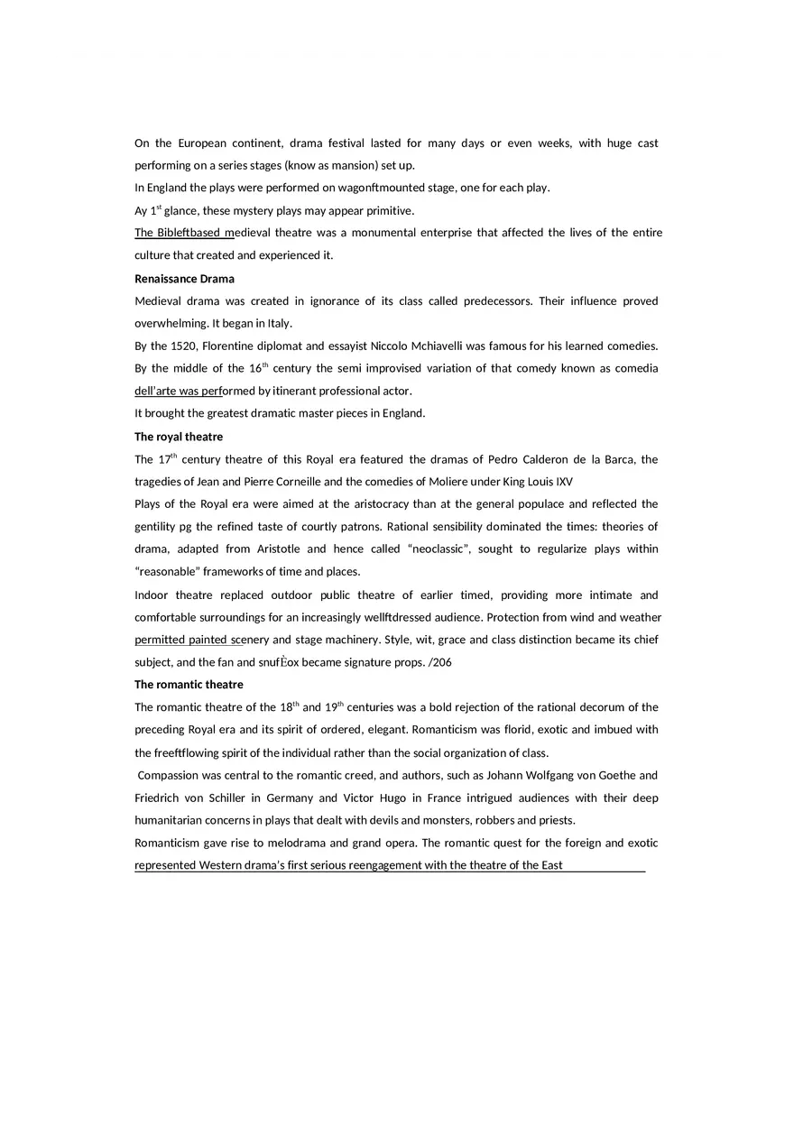 Theatre Traditions East and West - Lecture Notes - Page 5