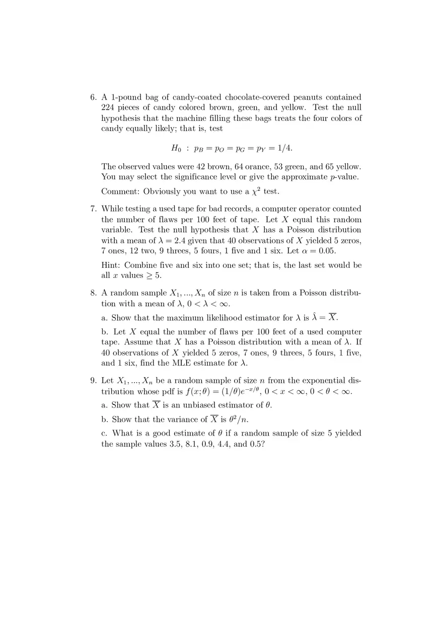 Problems Not to Be Turned In, But Worked On Your Own - Page 3