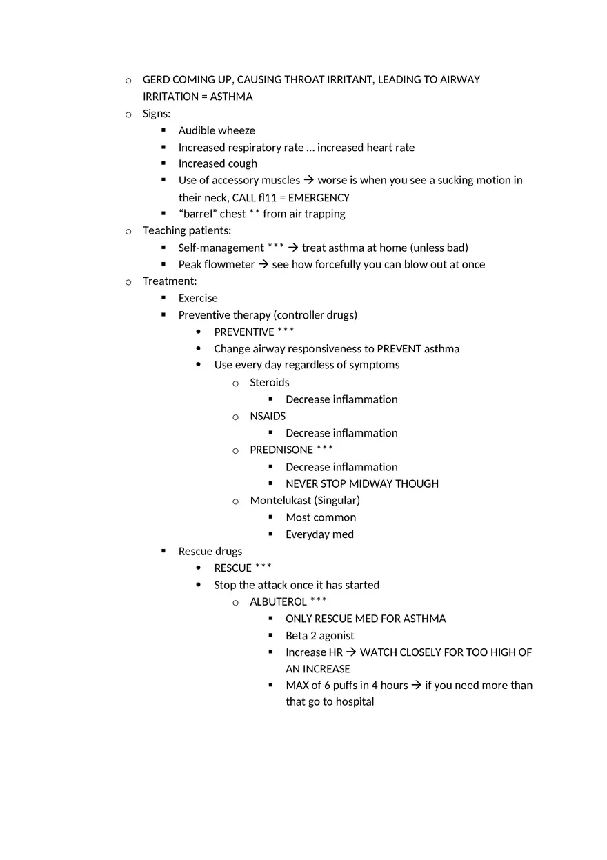Adult Health HESI Study Guide Part 3 - Page 7